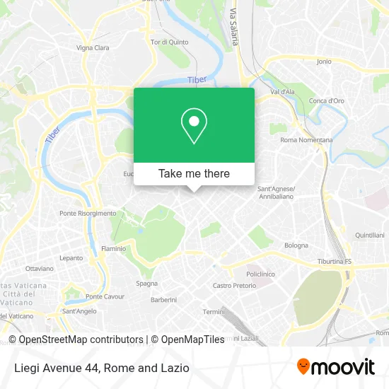 Liegi Avenue 44 map