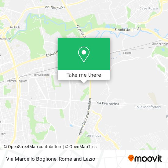 Via Marcello Boglione map