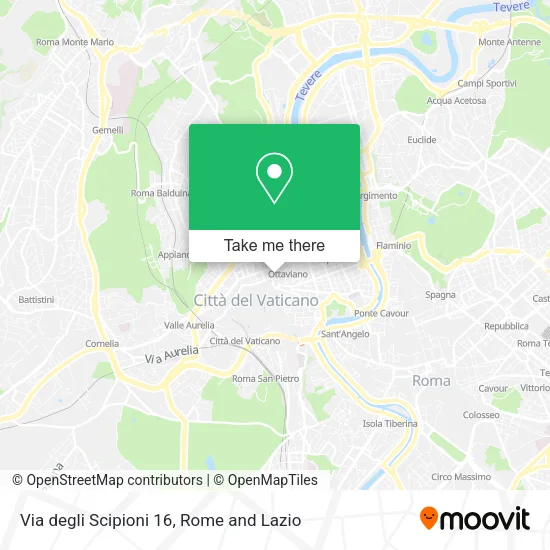 Via degli Scipioni 16 map