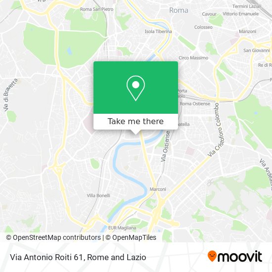Via Antonio Roiti 61 map