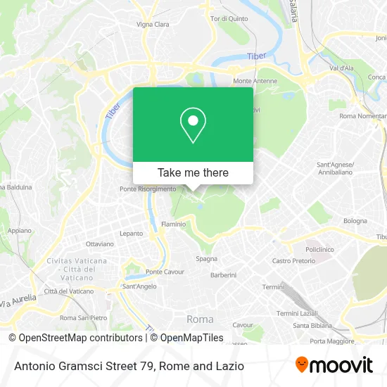 Antonio Gramsci Street 79 map