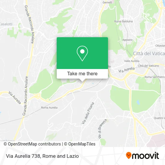 Via Aurelia 738 map