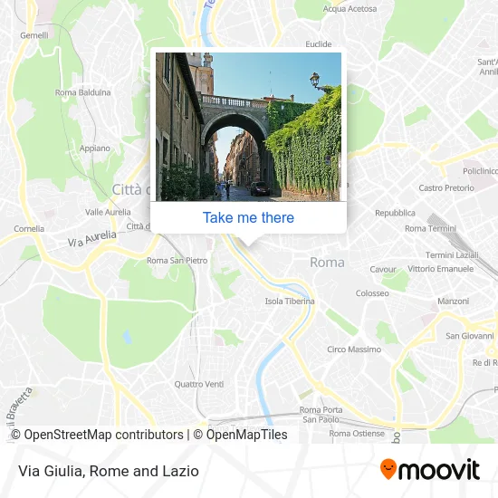 Via Giulia map