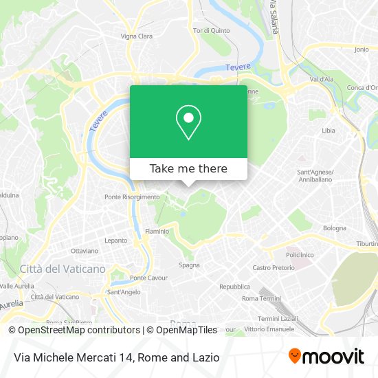 How to get to Via Michele Mercati 14 in Roma by Bus Metro Light