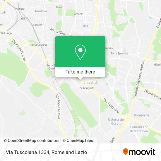Tuscolana Street 1334 map