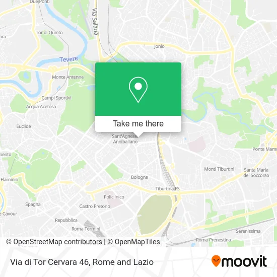 46 Tor Cervara Street map