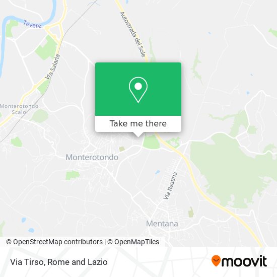 Via Tirso map