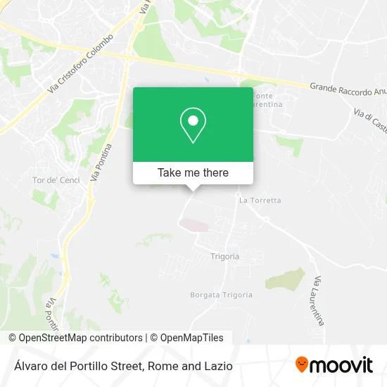 Álvaro del Portillo Street map