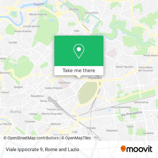 Viale Ippocrate 9 map