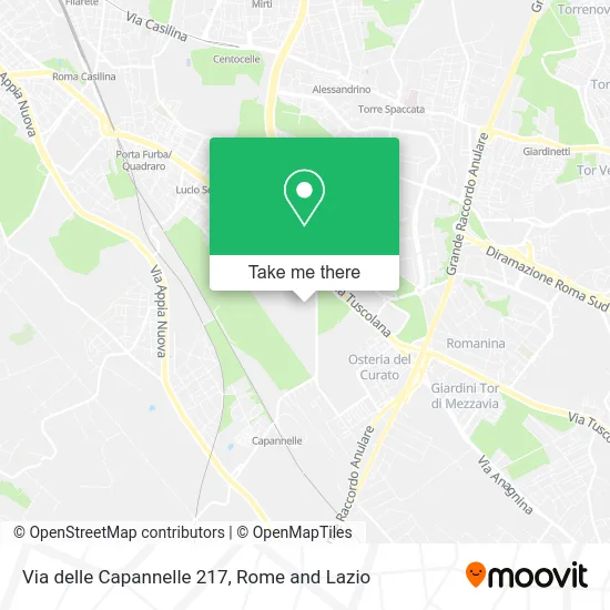 Capannelle Street 217 map