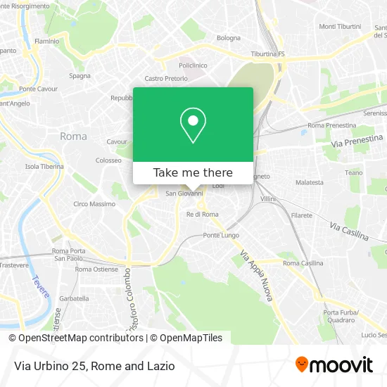 Urbino Street 25 map