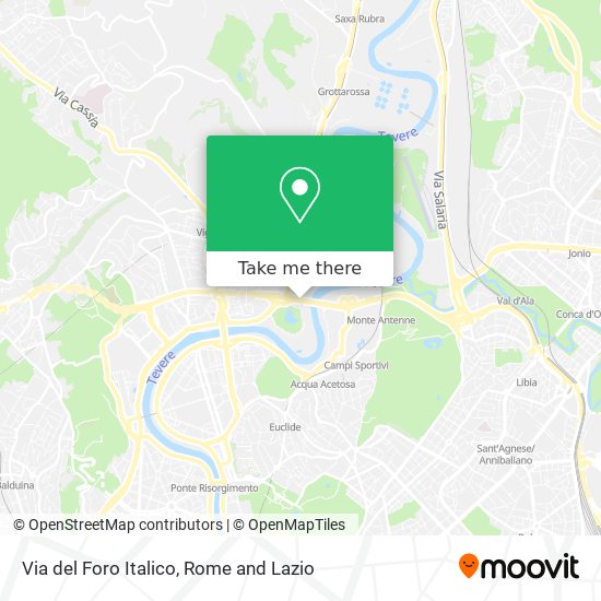 Via del Foro Italico map