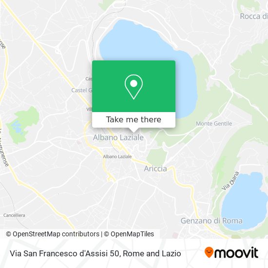 Via San Francesco d'Assisi 50 map
