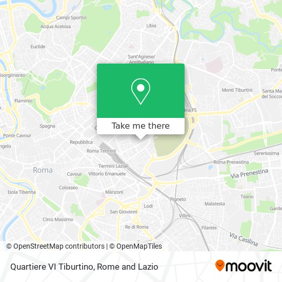 Quartiere VI Tiburtino map