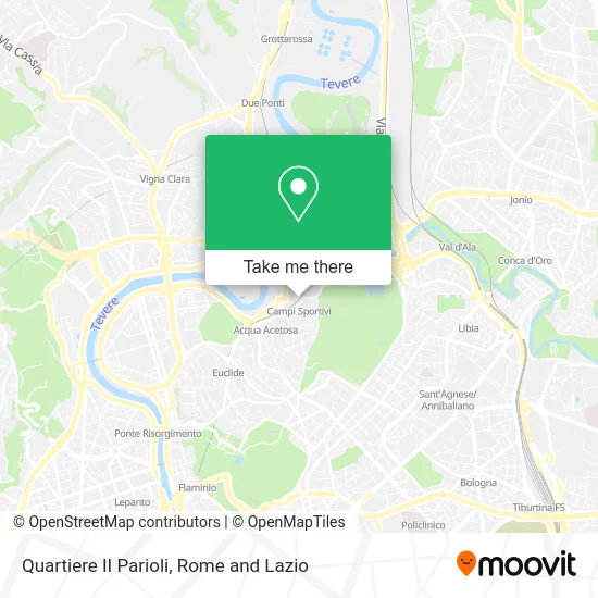 Parioli Quarter II map