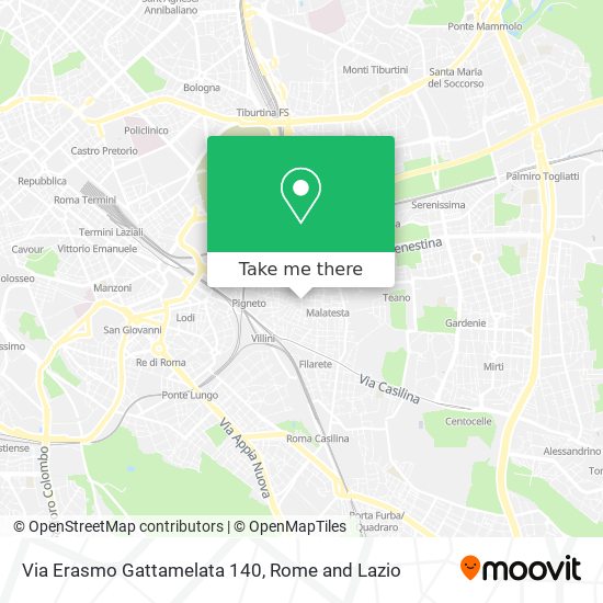 Via Erasmo Gattamelata 140 map