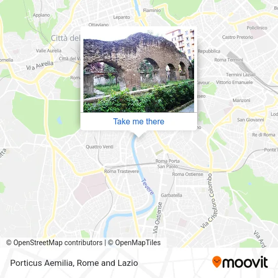 Porticus Aemilia map