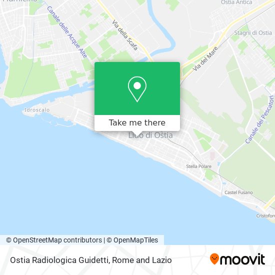 Ostia Radiologica Guidetti map