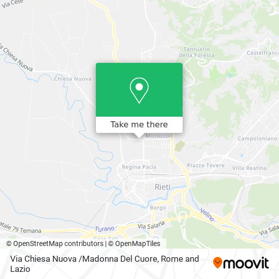 Via Chiesa Nuova /Madonna Del Cuore map