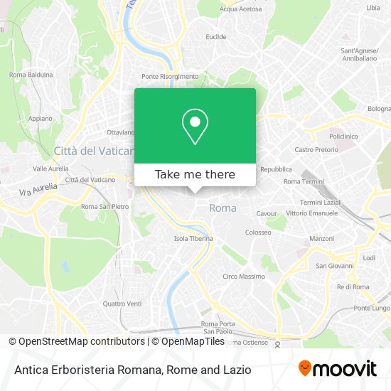 Antica Erboristeria Romana map
