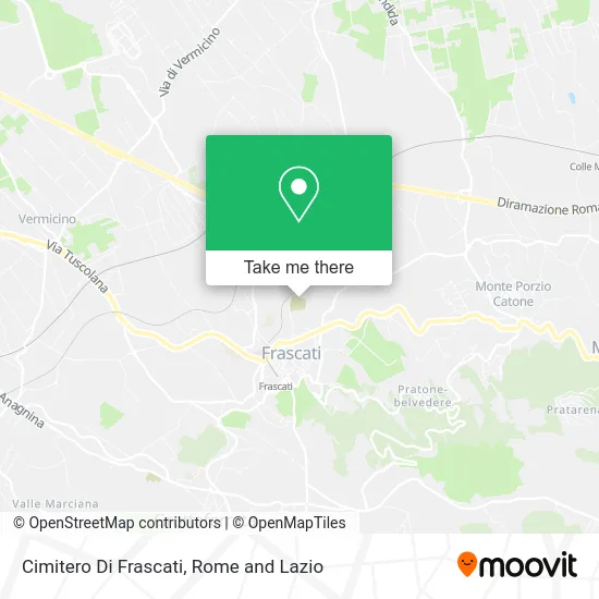 Frascati Cemetery map