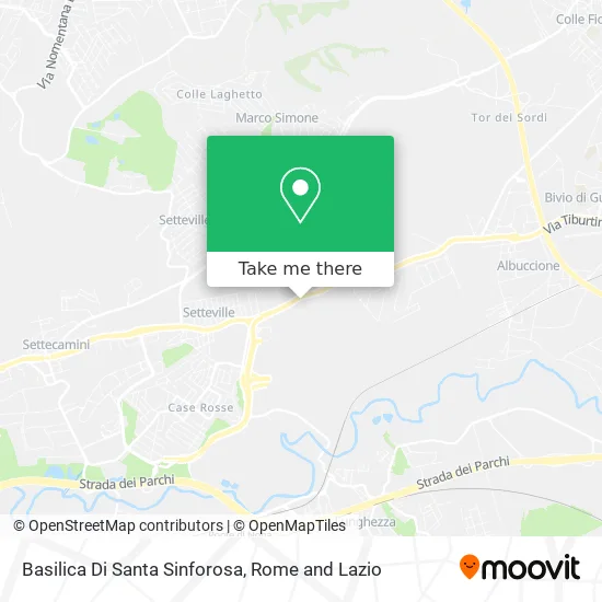 Santa Sinforosa Basilica map