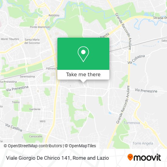 Viale Giorgio De Chirico 141 map
