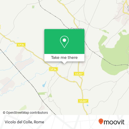 Vicolo del Colle map