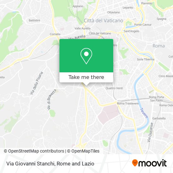 How to get to Via Giovanni Stanchi in Roma by Bus Metro or Train