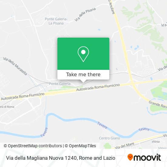 Via della Magliana Nuova 1240 map