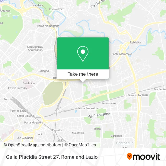 Galla Placidia Street 27 map