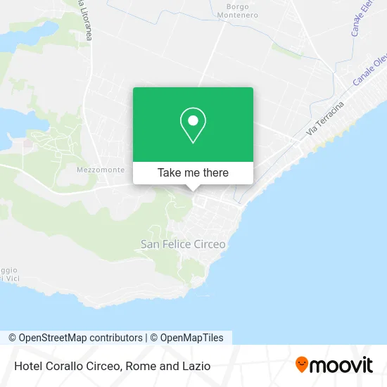 Corallo Circeo Hotel map