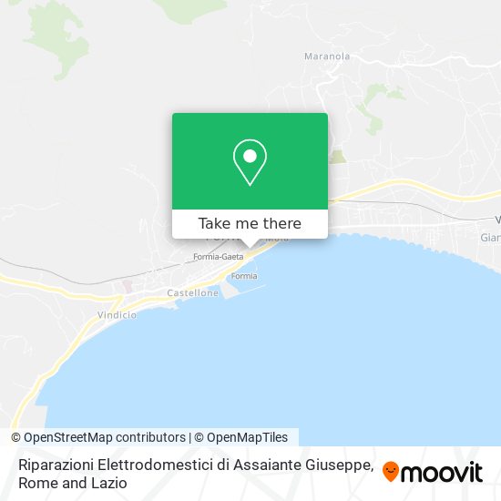 Riparazioni Elettrodomestici di Assaiante Giuseppe map