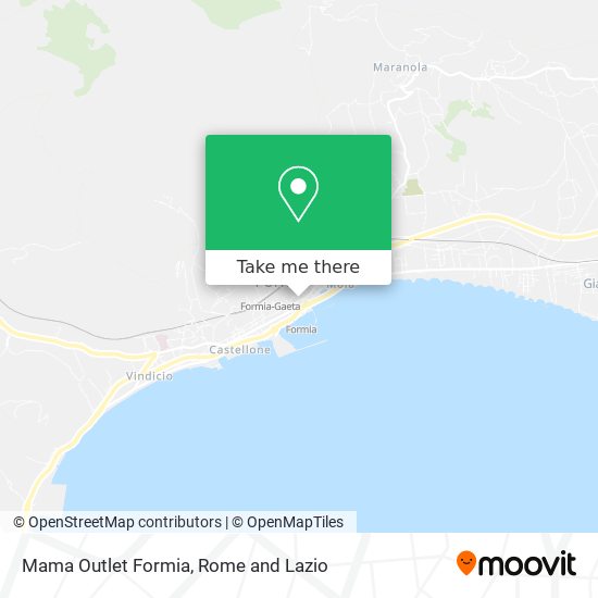 Mama Outlet Formia map