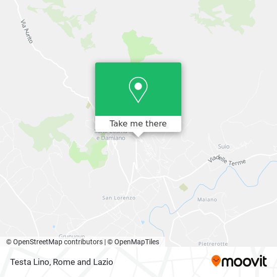 Testa Lino map