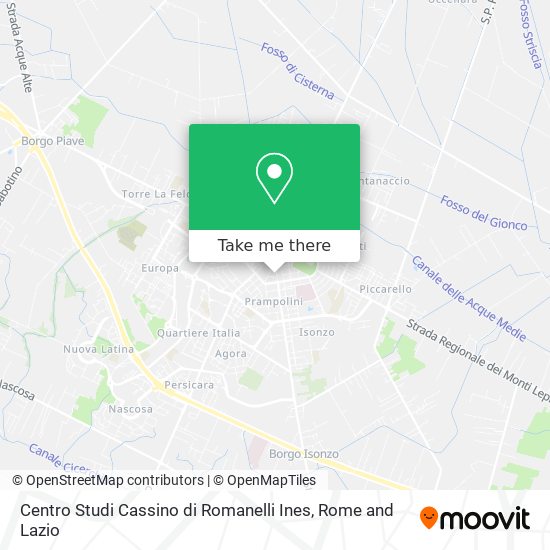 Centro Studi Cassino di Romanelli Ines map