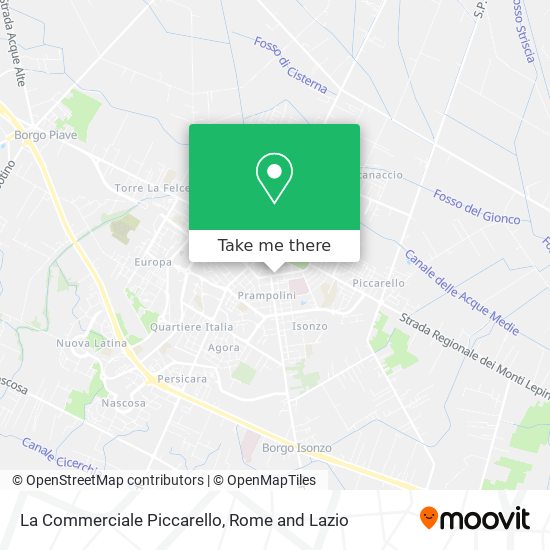 La Commerciale Piccarello map