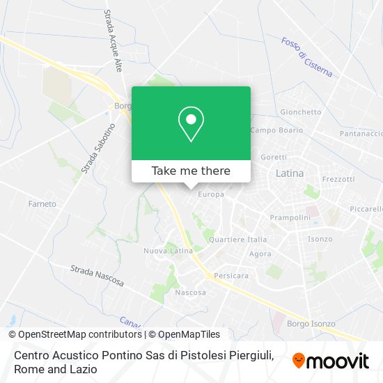 Centro Acustico Pontino Sas di Pistolesi Piergiuli map