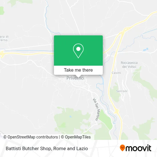 Battisti Butcher Shop map