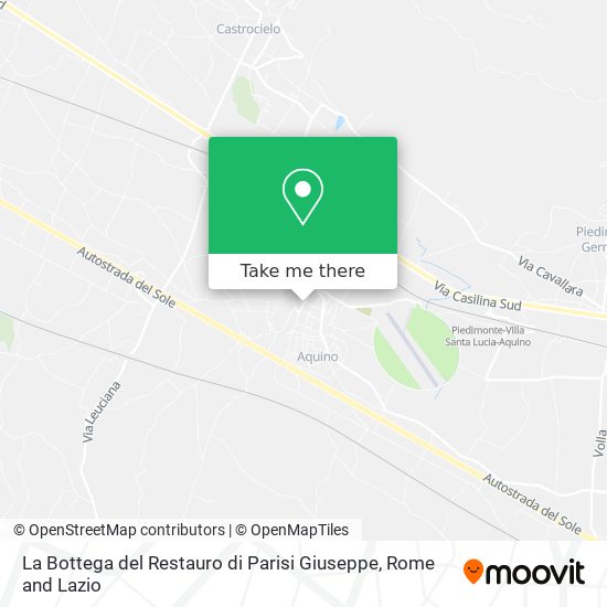 La Bottega del Restauro di Parisi Giuseppe map