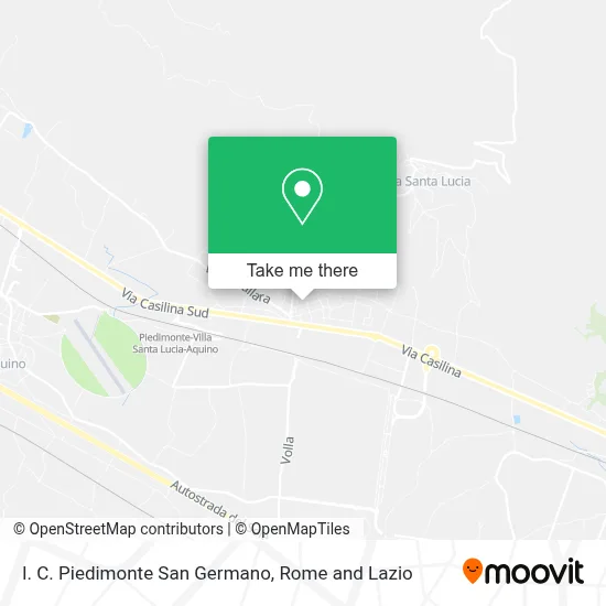 I. C. Piedimonte San Germano map