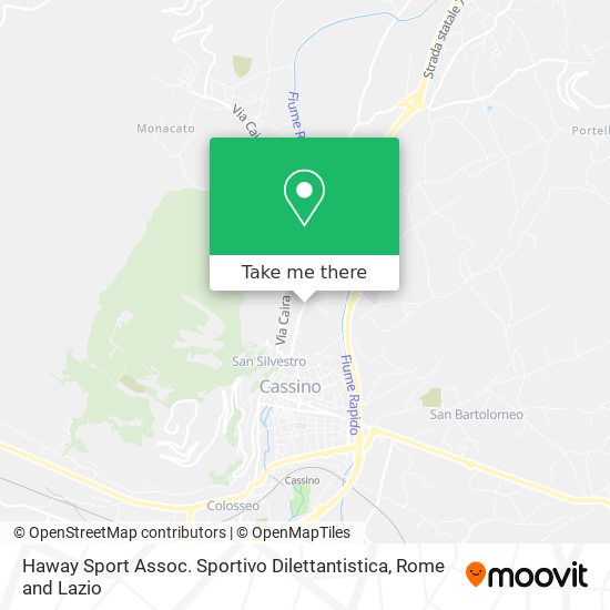 Haway Sport Assoc. Sportivo Dilettantistica map