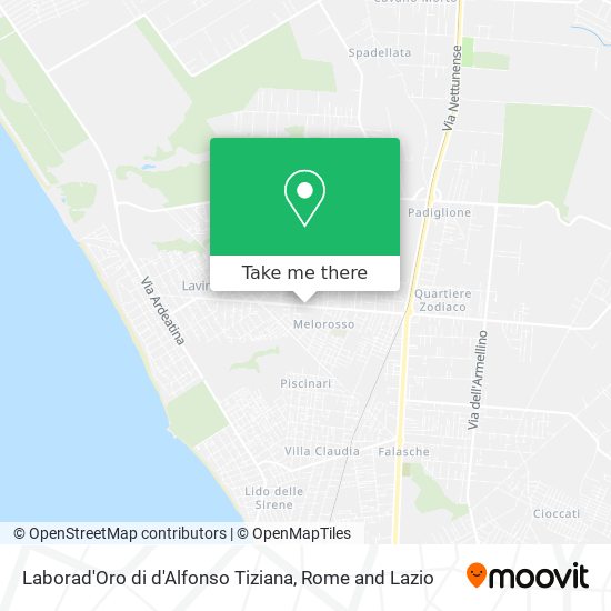 Laborad'Oro di d'Alfonso Tiziana map