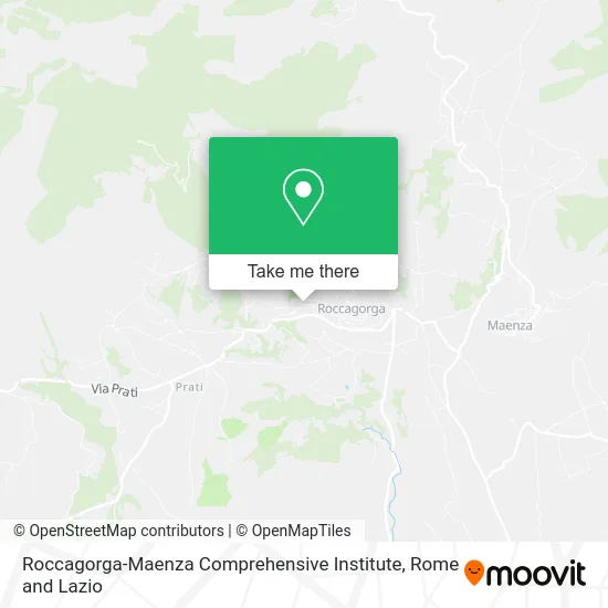 Roccagorga-Maenza Comprehensive Institute map