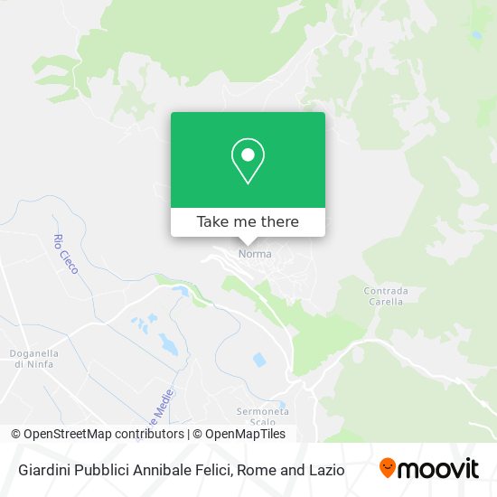 Giardini Pubblici Annibale Felici map