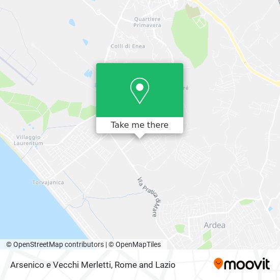 Arsenico e Vecchi Merletti map