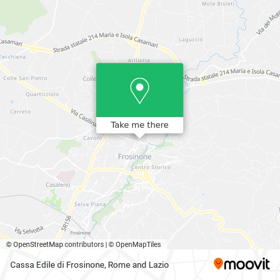 Cassa Edile di Frosinone map