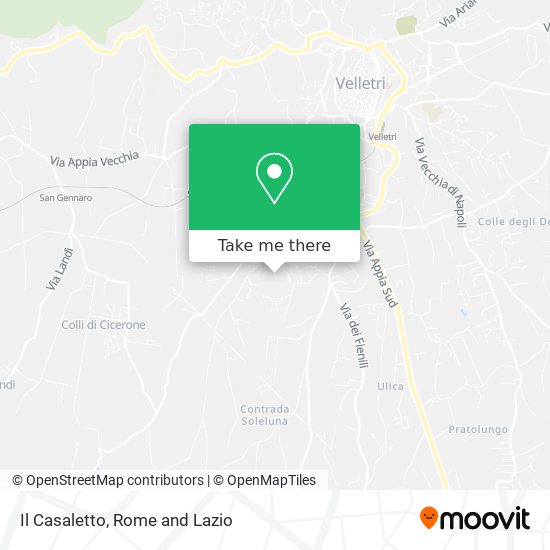 Il Casaletto map