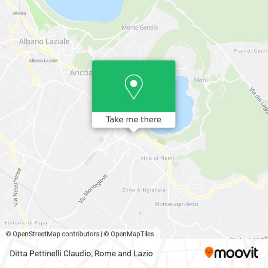 Ditta Pettinelli Claudio map