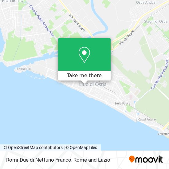 Romi-Due di Nettuno Franco map